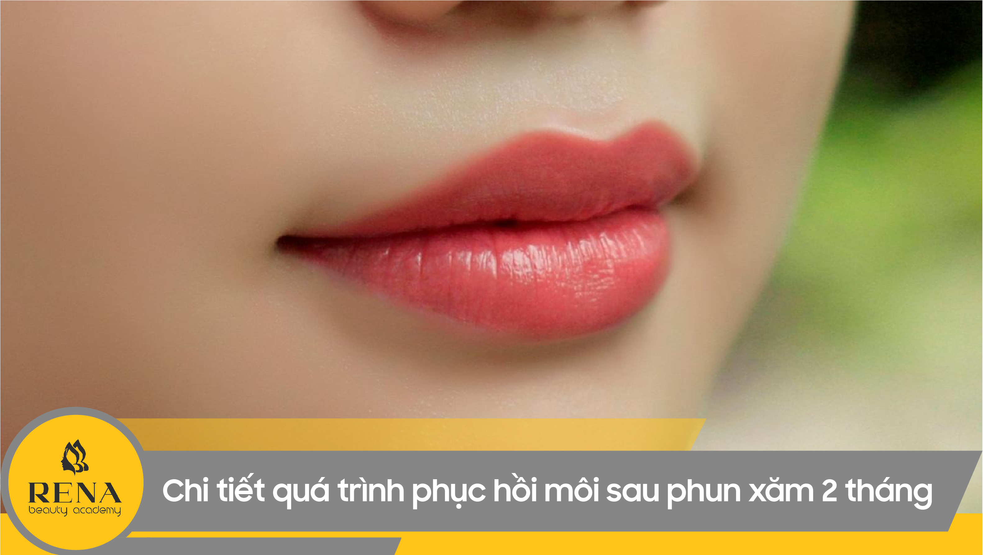 Chi tiết quá trình phục hồi môi sau phun xăm 2 tháng