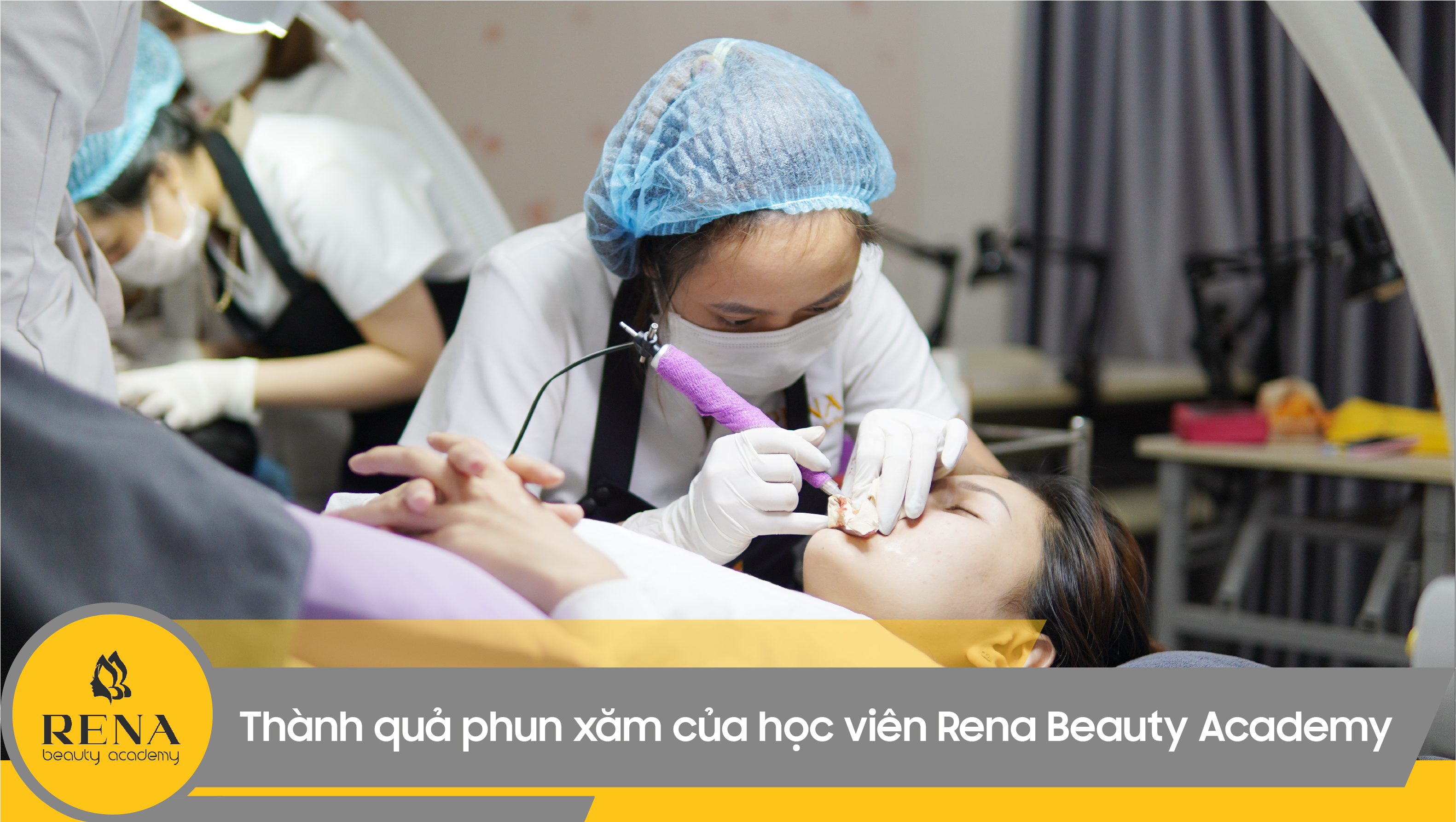 Thành quả phun xăm của học viên Rena Beauty Academy