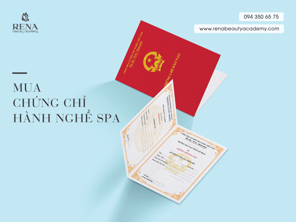 mua chứng chỉ hành nghề spa