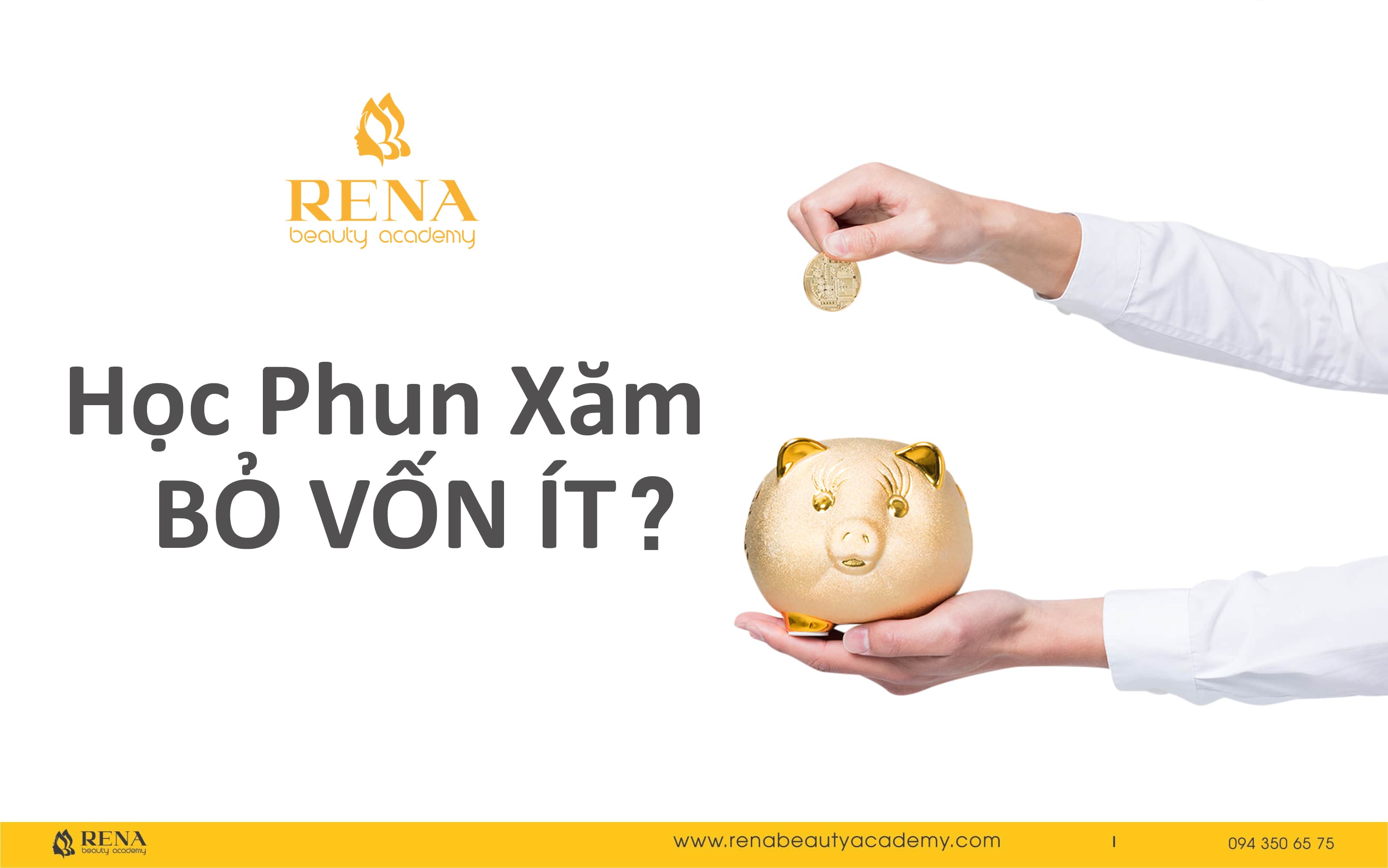 Học phun xăm bỏ vốn ít